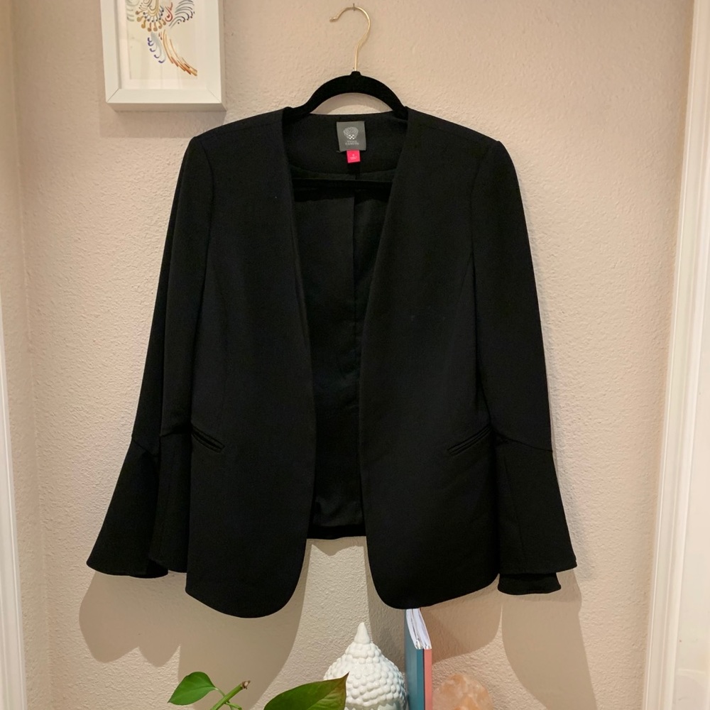 Bell sleeve smart blazer